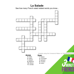 French of the crossword clue