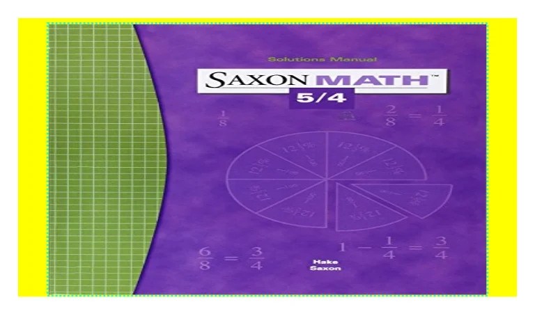 Saxon math 5/4 solutions manual pdf