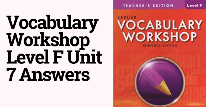 Vocabulary workshop answers level f unit 5